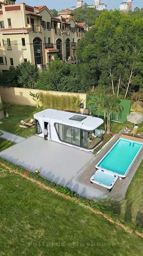 210K views · 1.9K reactions | What do you think of this tiny house?Want to know more? Follow me.For more details, check our website:www.volferda.com #tinyhouse #tinyhouses #tinyhousedesigns #tinyhome #capsulehouse #resort #volferda #cabinpans #cabinliving #cabinbuilding #cabinlife #cabindesigns #cabinstyle #cabinlife #containerhouse #logcabins #tinyhousemovement #tinyhousenation #tinyhomeliving #tinyhomebuild #aframecabin #airbnbexperience #buildinglovers | Volferda_capsulehouse | Facebook