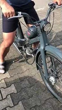 NSU Quickly erster Testlauf mit neuem Zylinder und Kurbelwelle #NSU #quickly #Parmakit #RAL7016