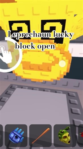 Leprechaun lucky block open 👐#roblox #stealabrainrot