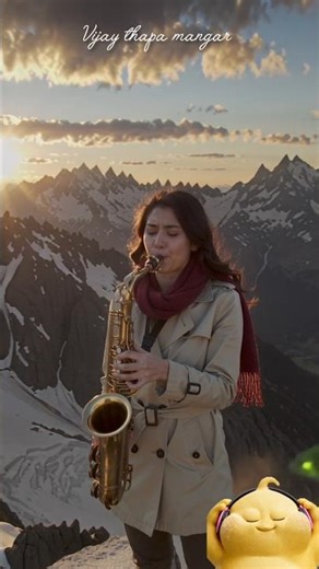 “This Saxophone Sound In The Mountains Is Magical 🎷✨”#shorts