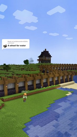 Building a Water Mill in Minecraft: Tutorial and Timelapse