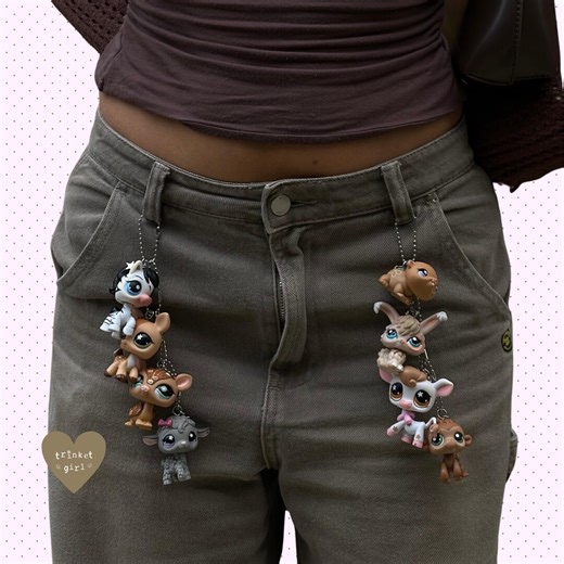 Littlest Pet Shop Keychain / Vintage 2006-2009 Lps Bag Charm - Etsy