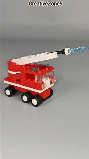 How To Build a LEGO Fire Truck 🚒| Satisfying Diy | Lego Creations #lego #firetruck #diy #shortvideo