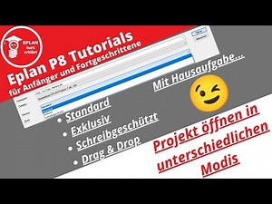 EPLAN Projekt Modus Standard, Exklusiv, Schreibgeschützt und Drag&Drop kurz erklärt