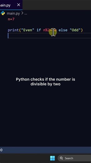 Clean One-Line If Else Trick ✨ #coding #python #stem #science