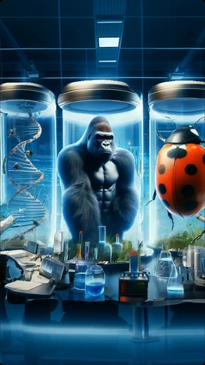 Incredible Hybrid Animals: Gorilla, Insects, Bat, and Snail Fusion