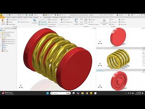 Adaptive Spring Modeling, Assembly, and Animation in Autodesk Inventor | Full Tutorial