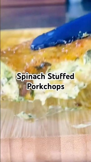 Spinach Stuffed Porkchops | Air Fryer Recipe