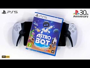 Astro Bot Unboxing + Gameplay (TV Mode on PS5 Slim & Handheld on PlayStation Portal)