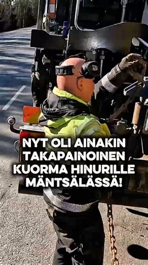Nyt oli ainakin takapainotteinen kuorma Mäntsälässä! Katsotaan mitä poppakonsteja käytetään.