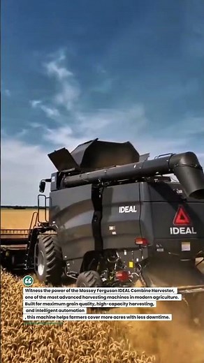 Massive Massey Ferguson IDEAL Combine Harvester! #HarvestTech #BigMachines #PrecisionFarming