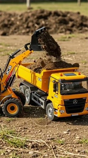 RC JCB Mitti Ko Khol Ke Truck Me Load Karti Hai 🚜🚚 | Realistic Construction Work