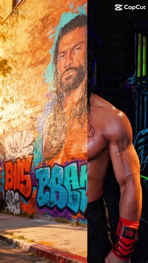 Roman Reigns Graffiti Art Showcase