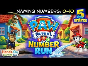 Paw Patrol Brain Break, Number Run, Numbers 0–10 Brain Break + Wiggle Break for Kids