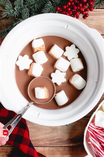 AD Forget the powdered mix—this slow cooker hot chocolate uses real chocolate, whole milk, and heavy cream for pure decadence. Get the recipe for Slow Cooker Hot Chocolate and impress your guests! American Dairy Association Mideast 🔗 https://www.inkatrinaskitchen.com/slow-cooker-hot-chocolate/ #undeniablydairy #hotchocolate #slowcooker #recipeoftheday #hotcocoa | In Katrina's Kitchen