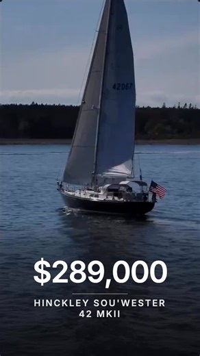 Vadim Luppo on Instagram: "Friends — today we have an eye-catching Hinckley Sou’wester 42 MKII with 3 cabins, priced at 289,000 USD. 📍 Location: Southwest Harbor, ME Length: 42.75 ft Beam: 12.5 ft Draft: 5 ft (centerboard up) Fresh water: 120 gal Fuel: 75 gal Engine: Yanmar 4JH2E (48 hp, ~7000 h) This yacht has been owned by the same knowledgeable owner for more than twenty years and maintained at top-tier yards. Almost every system has been updated or replaced, and the boat has an impressive l