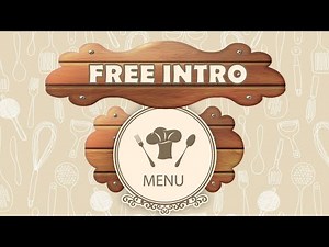 Cooking Intro, intro de cocina para canal de Youtube, FREE intro editable