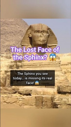 The Lost Face of the Sphinx: What Really Happened? 😱 #history #sculpture