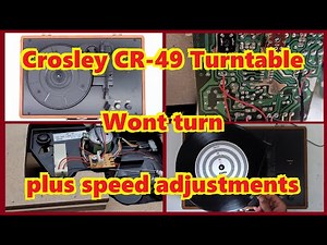 Crosley CR-49 Suitcase record player - wont turn - Defect from day one??