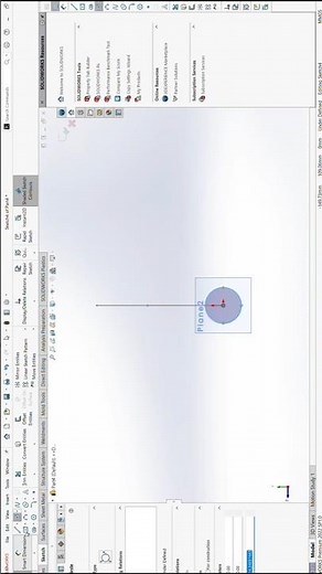 How to use swept boss / base command sketch profile in Solid Works #swept #solidworks #ytshorts