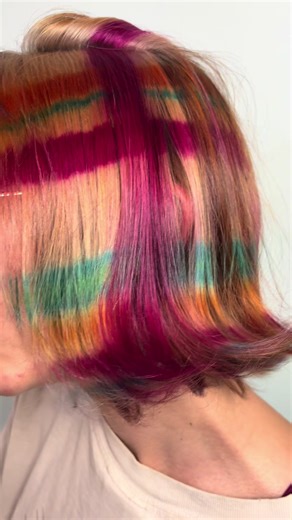 Retro Inspired Plaid Hair Color Ideas