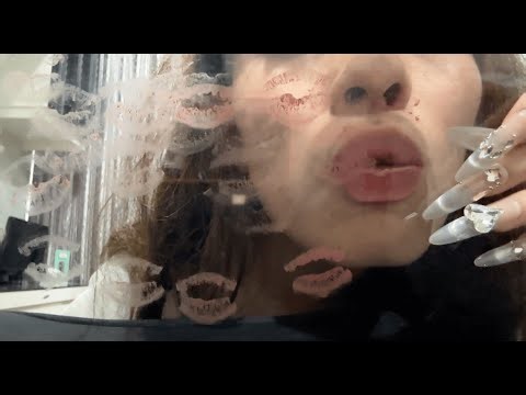 Extra long nails tapping + Lens kissing ASMR