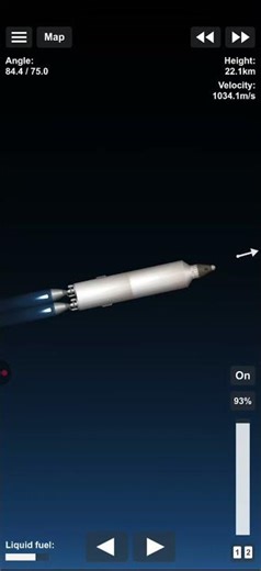 Getting to orbit without the map screen and without seeing the 'Reached earth orbit'/SFS/ #orbit/