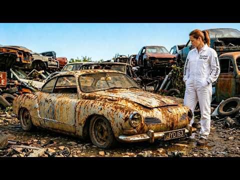 ASMR Car Restoration! 1972 Volkswagen Karmann Ghia Full Restoration from Abandoned to Like New