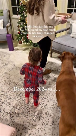 In feels tonight 🥹 crazy how some days I’m wishing for time to speed up and other days I’m wanting to freeze it. I can’t believe how fast this year went. This is your reminder to take all the pictures and videos, I can’t believe how much our babies have changed! #december #momlifestyle #twoundertwo | Melissa Thompson Home