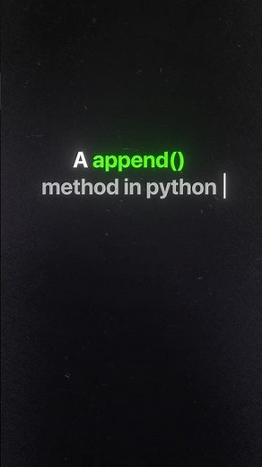 Day 39 append method in python #shorts #python #coding #programming