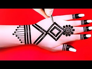 Easy trick simple mehndi design | Back side latest stylish mehndi design | mehendi | mehandi ka desi