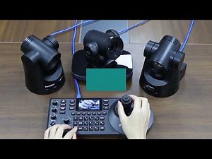 FoMaKo New PTZ Camera &KC608 Pro Controller bundle settings for HDMI, NDI, 4K PTZ Live Stream Camera