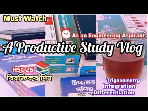 My Productive Study Vlog📚Hsc and BUET Preparation⏰ HSC 26 🇧🇩