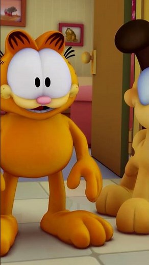 🤣 Garfield's dinner is having lunch 🤣 #Garfield #cartoon #animation #thegarfieldshow
