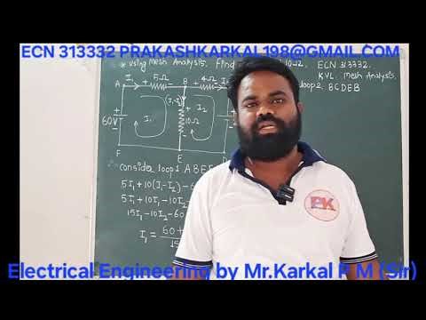 KVL-3 ECN 313332 PROBLEMS. #Network Reduction Method for DC Circuits #prakashkarkal198