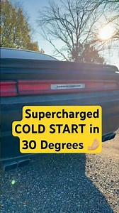 600HP #coldstart … What’s better? Probably nothing… #supercharged #challenger #mopar