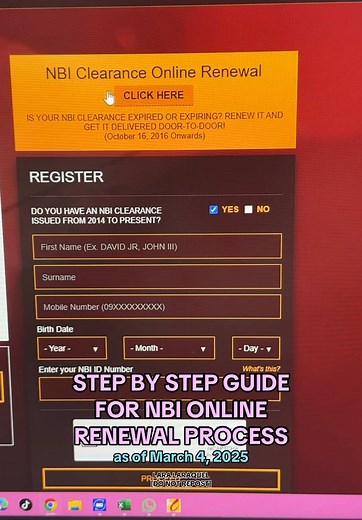 NBI Online Renewal Step-by-Step Guide - March 2025