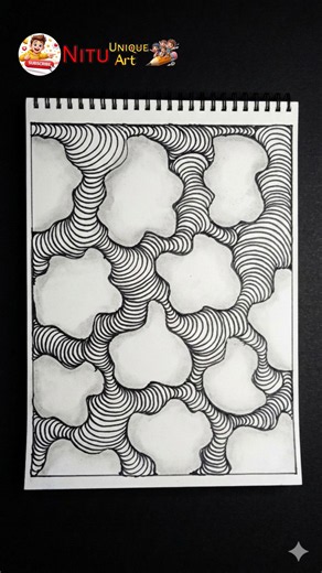 Day 470 - Doodle Art Tutorial Drawing Easy #doodle #zentangle #easy #art #trend #viral #short vedio