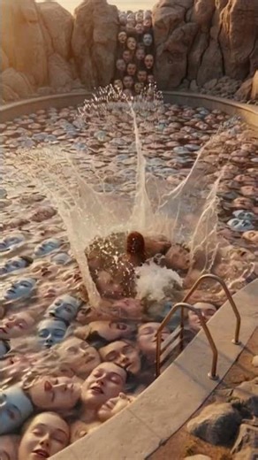 Surreal Face Pool ASMR — An Ocean of Expressions! #asmr 🎭