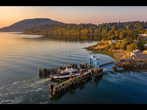 Aerial Tour of Lummi Island, Washington