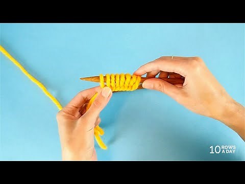 The Most Common Way to Cast On Stitches in Eastern (Russian) Knitting