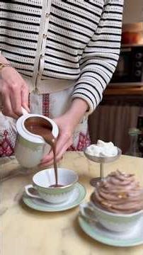 Let’s make coco Chanel’s favorite dessert and decadent hot chocolate #paris #chocolate #baking