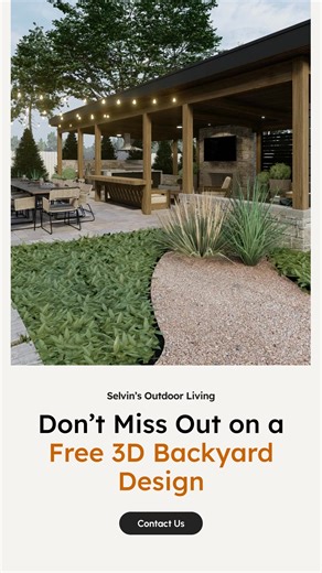 This season only, we’re offering a complimentary 3D backyard design to help you plan your dream space. Limited spots are available — claim yours now and be ready to enjoy your backyard by spring. | Selvin's Landscaping - Design & Build