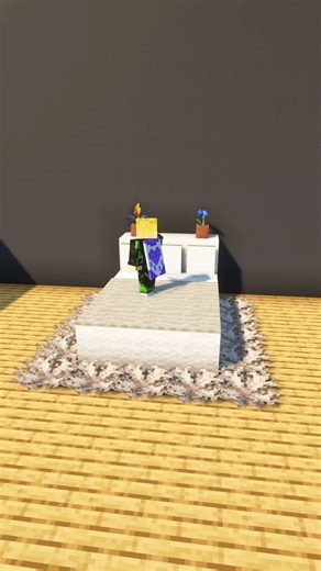 Minecraft Quarz Bed design 🤩#minecraft #shorts