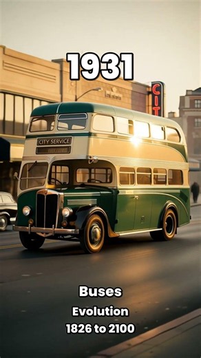 Evolution of Buses: From 1826 to 2100 🚌