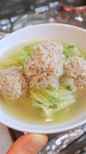 Thai Pork Meatball Soup 🍲 The Secret Is All in the Prep #shorts