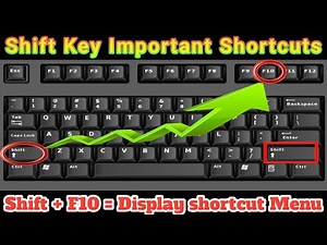 Shift Key shortcuts | Shift Key use in computer| Shift Key k Sath shortcut keys