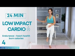 24 min Low Impact Cardio Workout: No Squats, Lunges, Jumping | Beginner Friendly