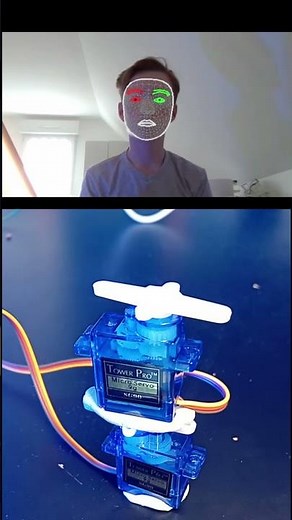 I Control 2 Servo Motors Using My Head (Python + Camera)