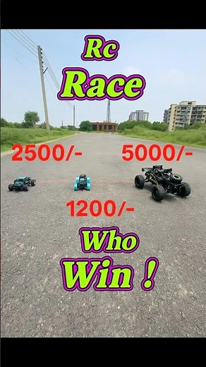 3 Rc car drag race - Who wins the Race?🤔🤔 #rc #rccar #rccars #rockcrawler #rccartoy #shorts #race